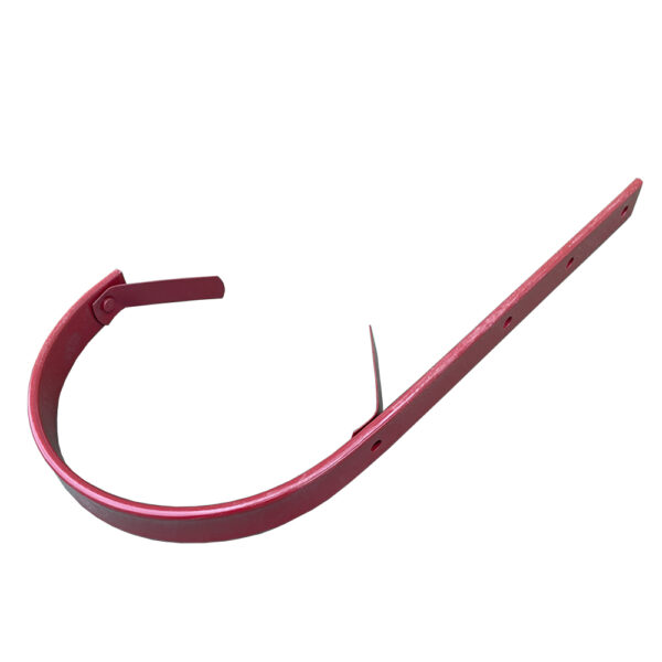 Hajlított csatorna tartó vas, RAL3009 Bordó